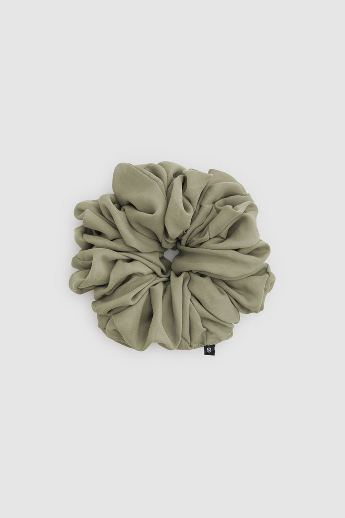 Everyday Twill Scrunchie - Smoke Olive