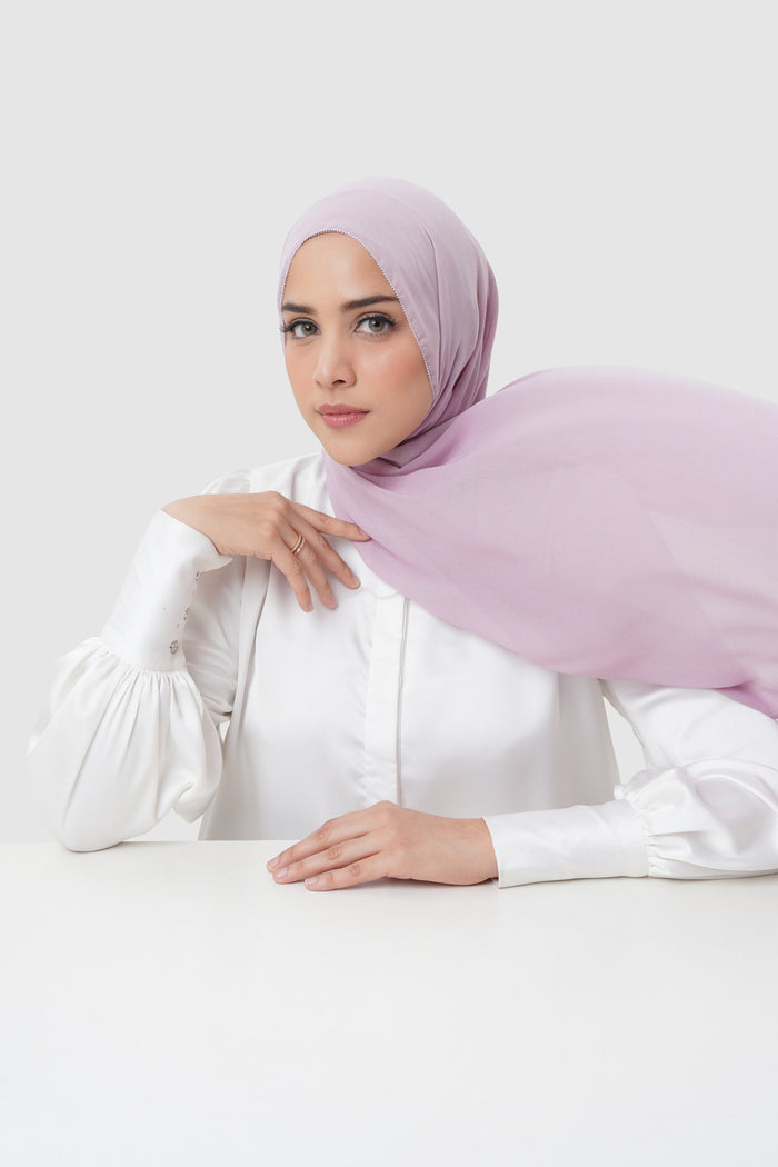 Everyday Twill Shawl - Lavender Frost