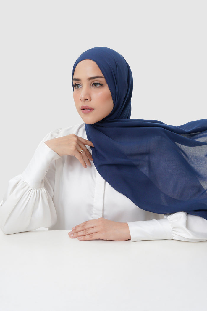 Everyday Twill Shawl - Medieval Blue