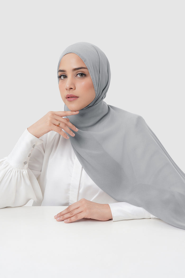 Everyday Twill Shawl - Sleet