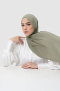 Everyday Twill Shawl - Smoke Olive