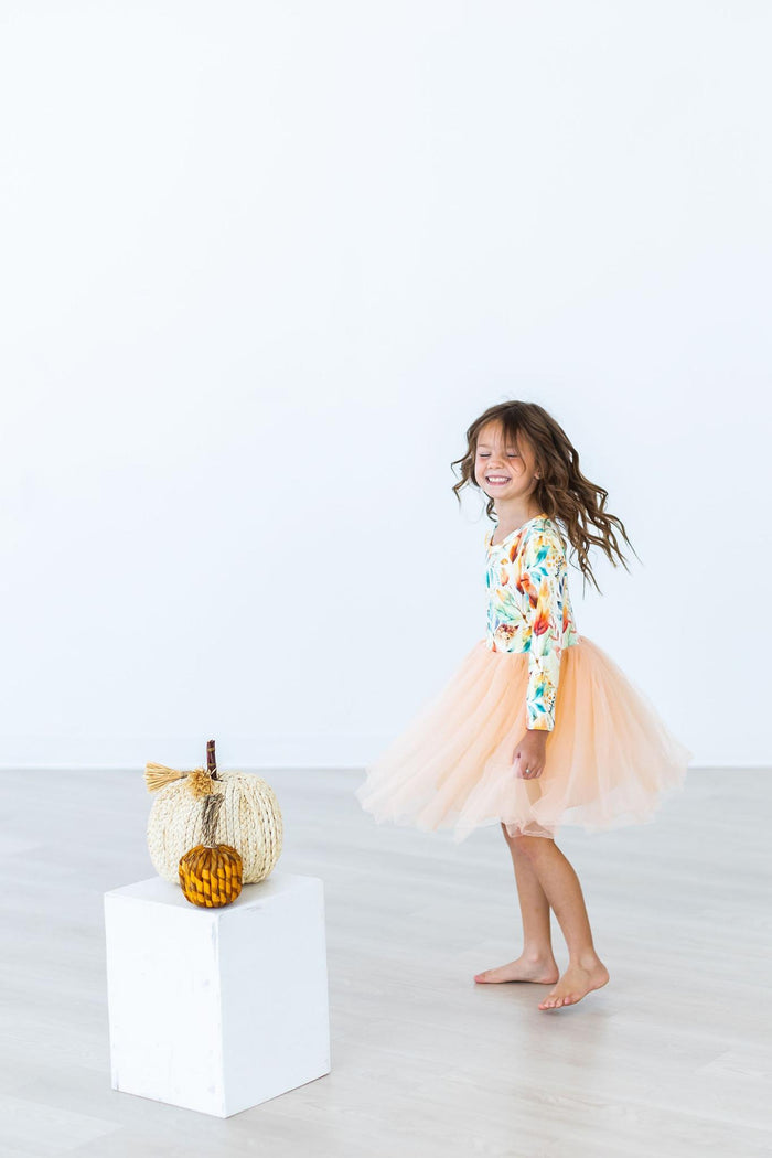 Fall Watercolors L/S Tutu Dress-Mila & Rose ®