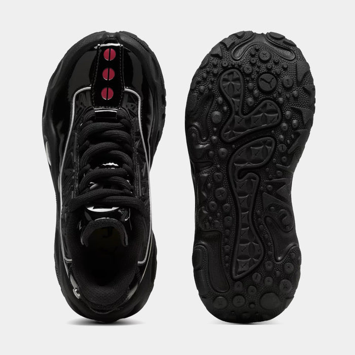 Fast & Furious LaFrance RNR LA Grade School Basketball Shoes (Puma Black/Bright Mango Yellow)