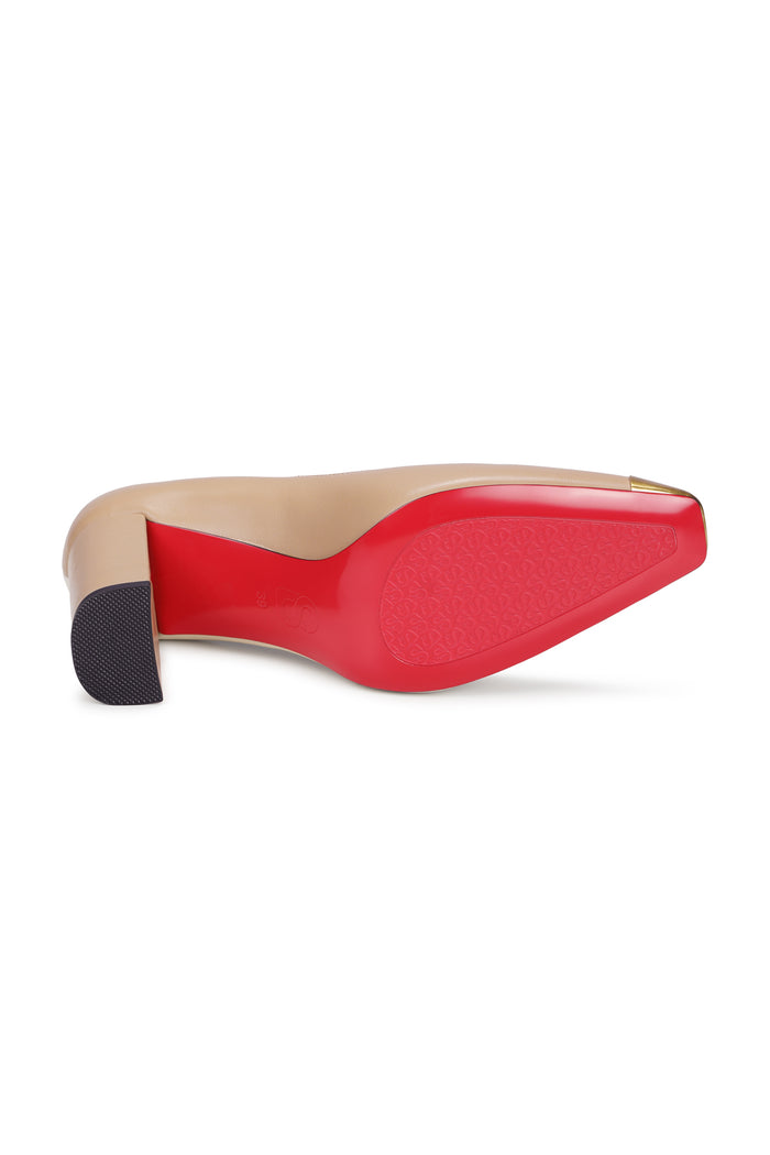 Fioni Heel Pumps - Beige/Off White