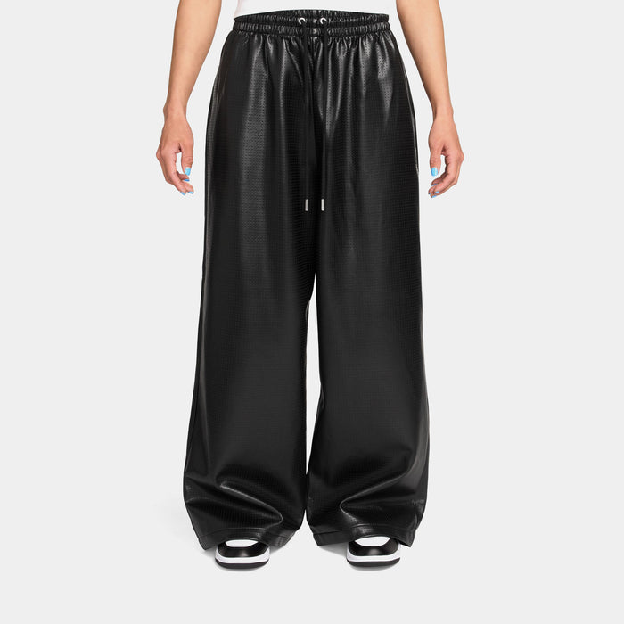 Flight Faux Leather Womens Trousers (Black)