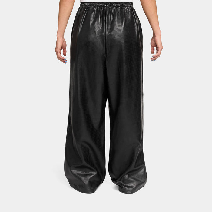 Flight Faux Leather Womens Trousers (Black)