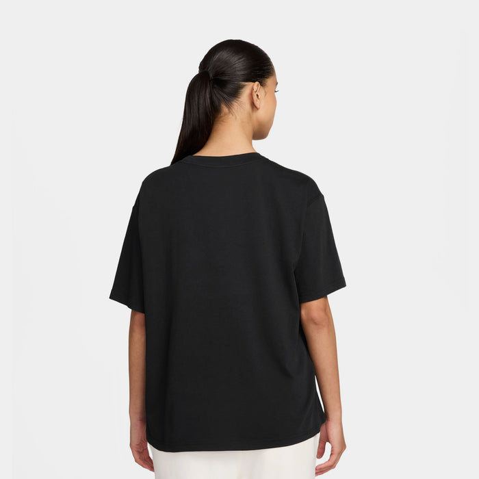Flight Graphic Kiss Womens Short Sleeve Shirt (Black/White)