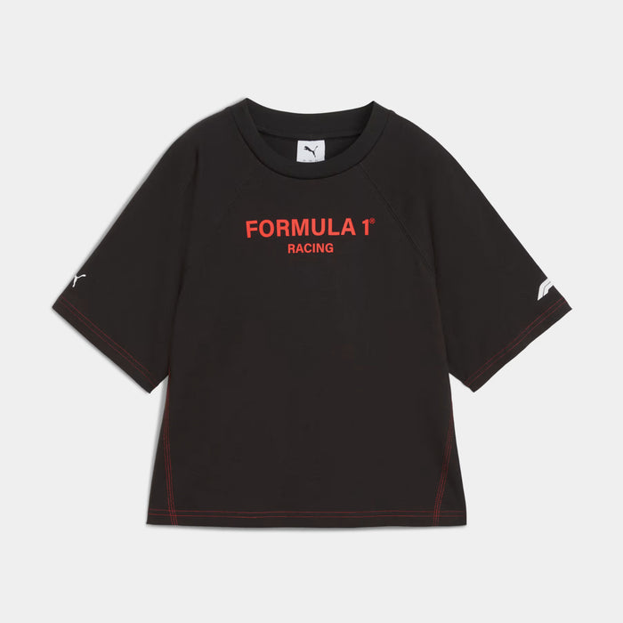 Formula 1 Womens Short Sleeve Shirt (Puma Black)