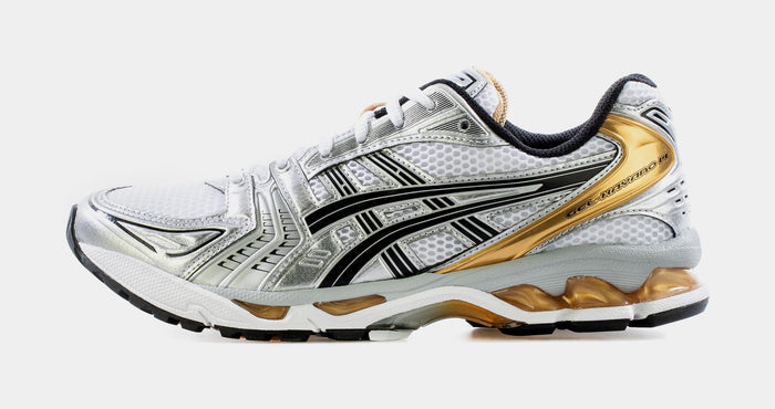 Gel Kayano 14 Mens Running Shoes (White/Pure Gold)