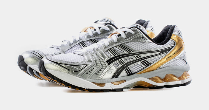 Gel Kayano 14 Mens Running Shoes (White/Pure Gold)