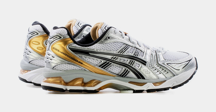 Gel Kayano 14 Mens Running Shoes (White/Pure Gold)