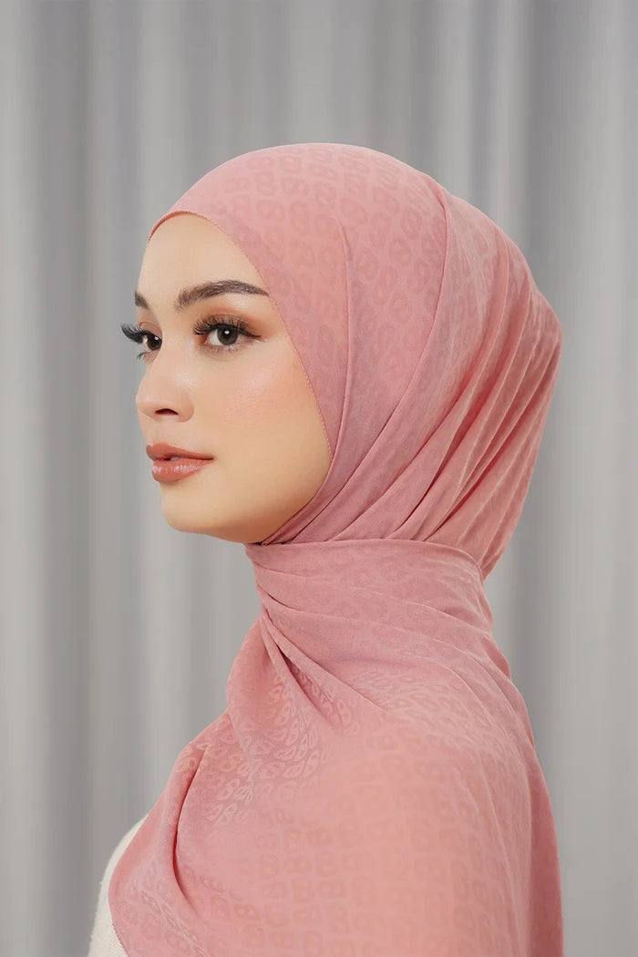 georgette tapis shawl ash rose by buttonscarves