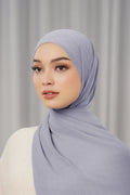 georgette tapis shawl lilac grey by buttonscarves