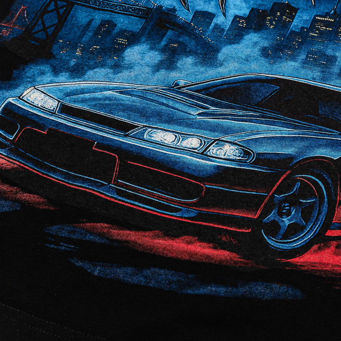 Ghost Ride Washed Mens Short Sleeve Shirt (Black/White)