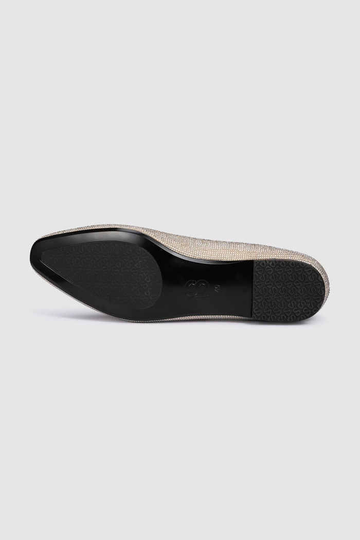 Glitz Flat Shoes - Gold