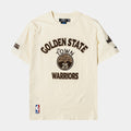 Golden State Warriors City Mens Short Sleeve Shirt (Beige/Brown)