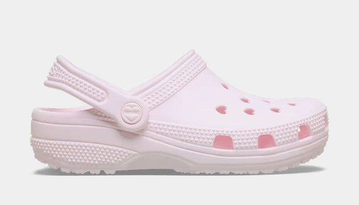 Hearts Cut Out Classic Clog Grade School Sandals (Bubble Ice)