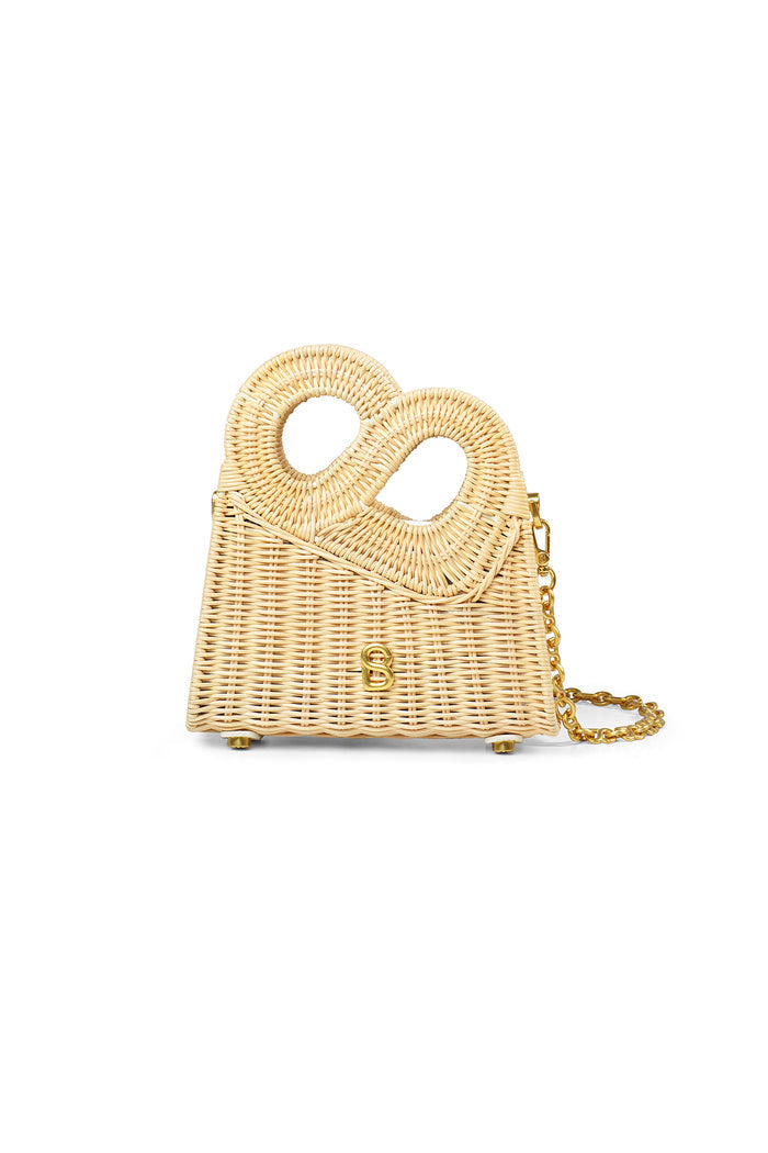 Hold Me Rattan Bag Small - White
