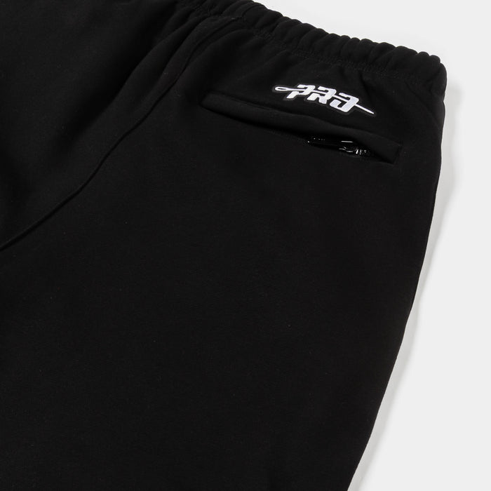 Houston Astros Living Large Fleece Mens Shorts (Black/Orange)