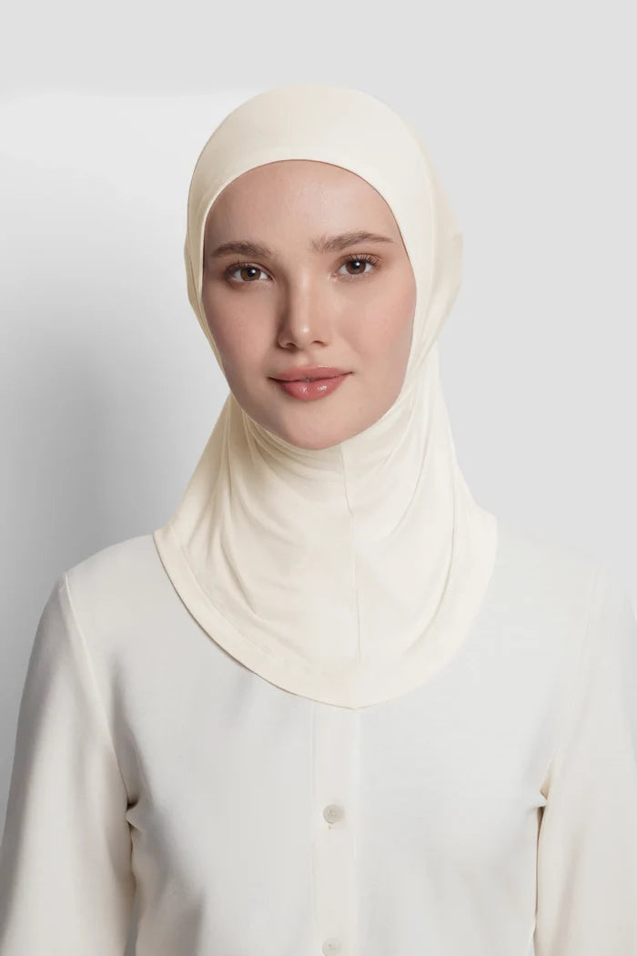 ninja inner in antique white by buttonscarves front view