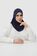 instant slip-on scarf in navy by buttonscarves