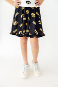 (S) Iowa Black Tigerhawk Twirl Skort-Mila & Rose ®