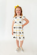 Iowa White Tigerhawk Flutter Twirl Dress-Mila & Rose ®