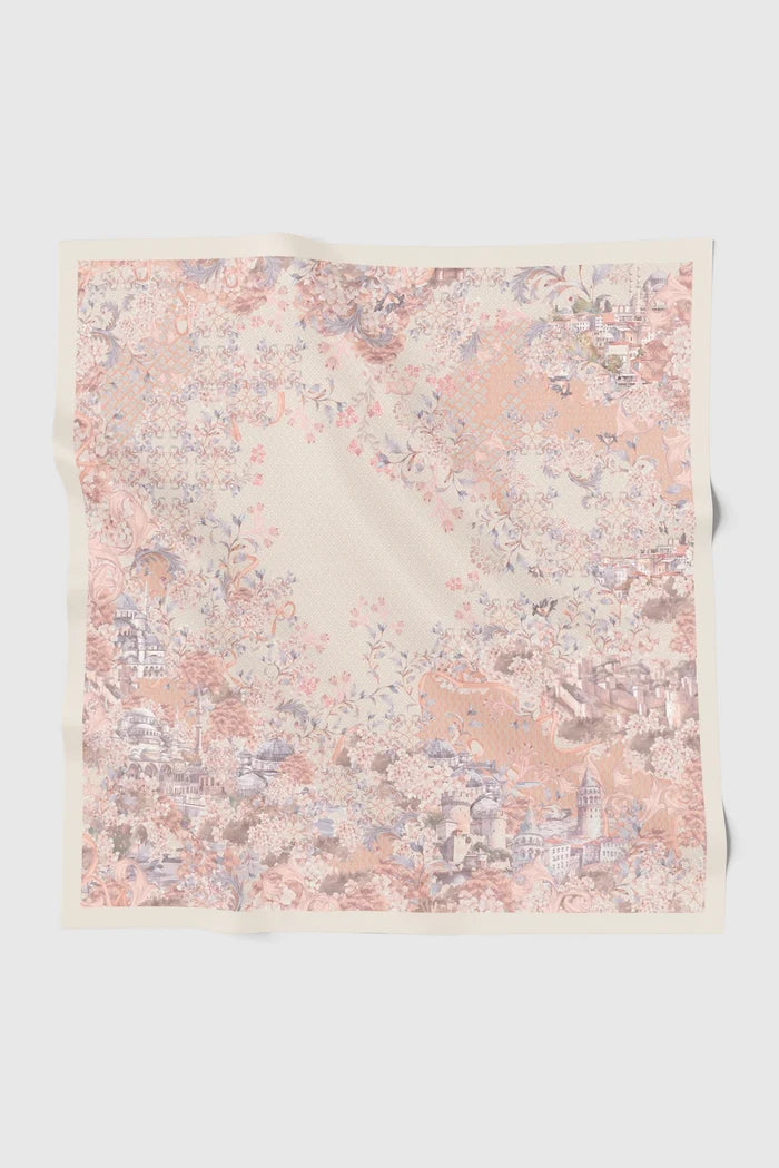 istanbul printed square scarf in palace by buttonscarves