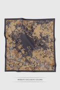 istanbul printed square scarf in zeytin by buttonscarves