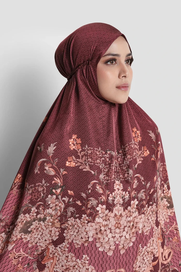 istanbul satin silk prayer robe in taksim by buttonscarves detail
