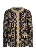 Ivy Plaid Cardigan - Black