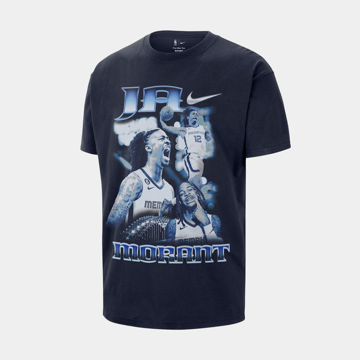 Ja Morant NBA Mens Short Sleeve Shirt (College Navy)
