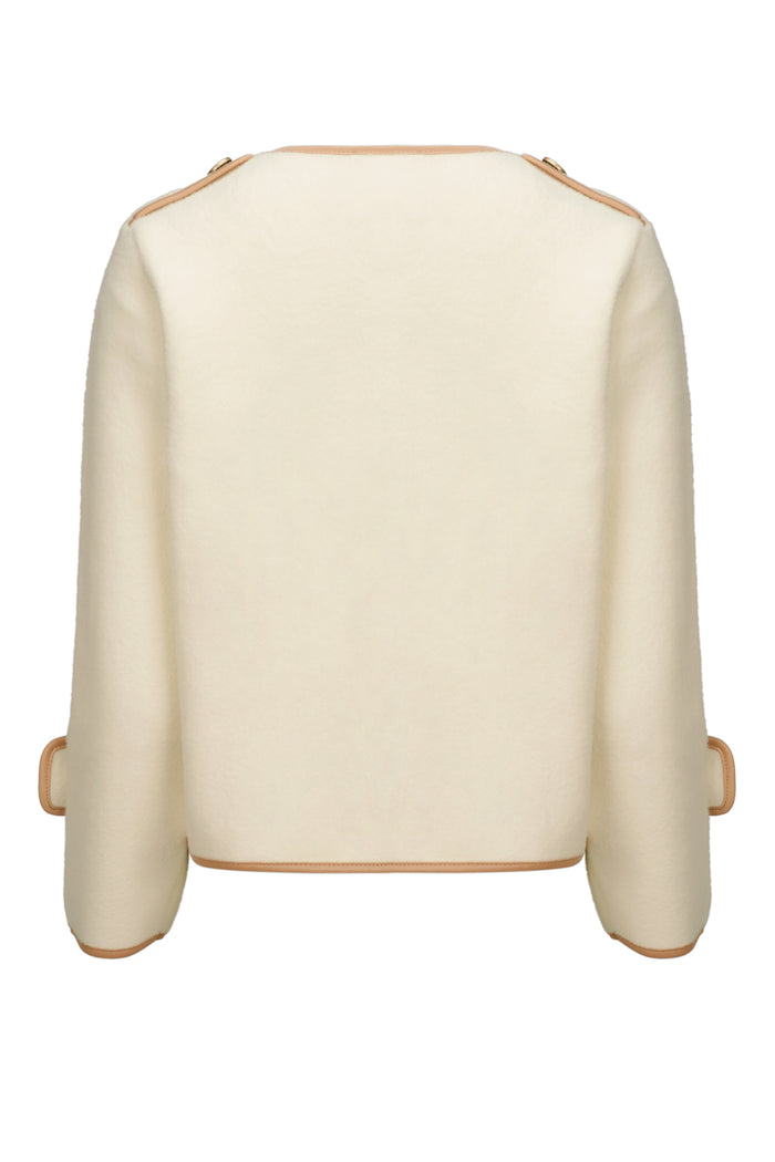 Jenny Cropped Coat - Beige