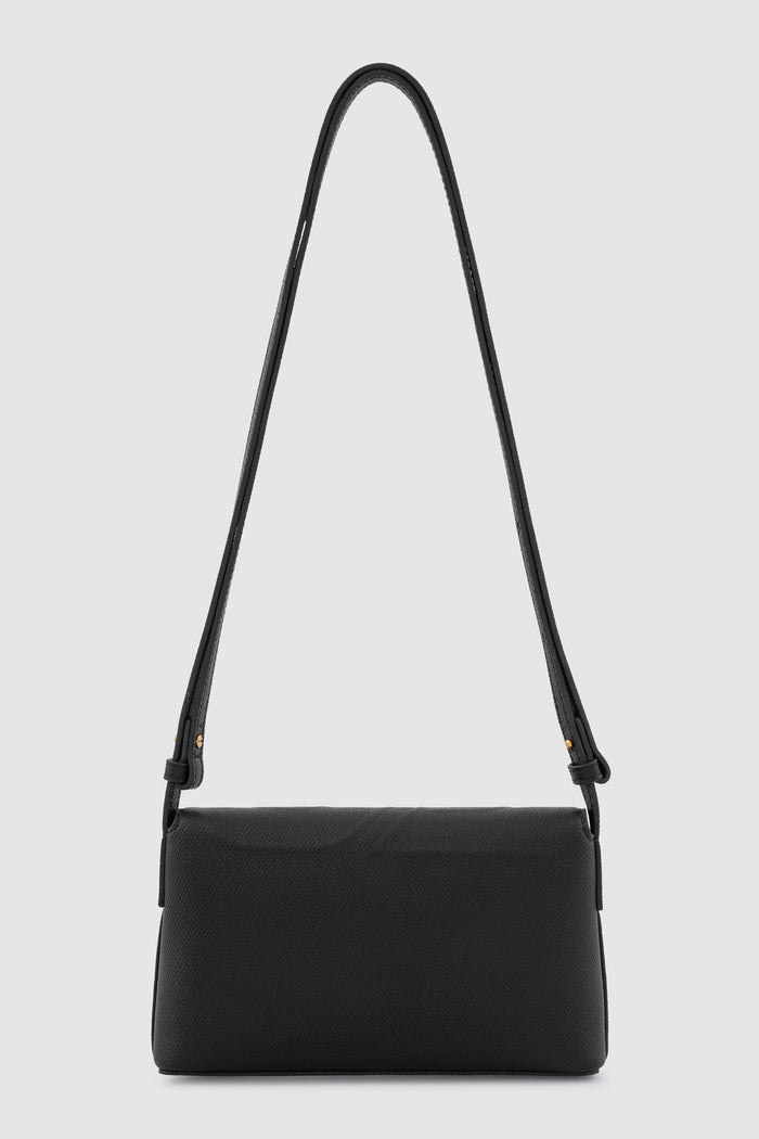 jenny sling bag in black by buttonscarves back view