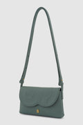 jenny sling bag in slate green by buttonscarves