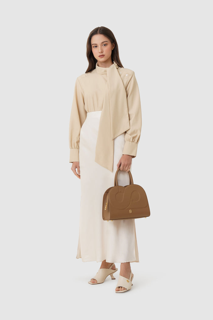 Joy Bag Medium - Saffiano Leather - Camel