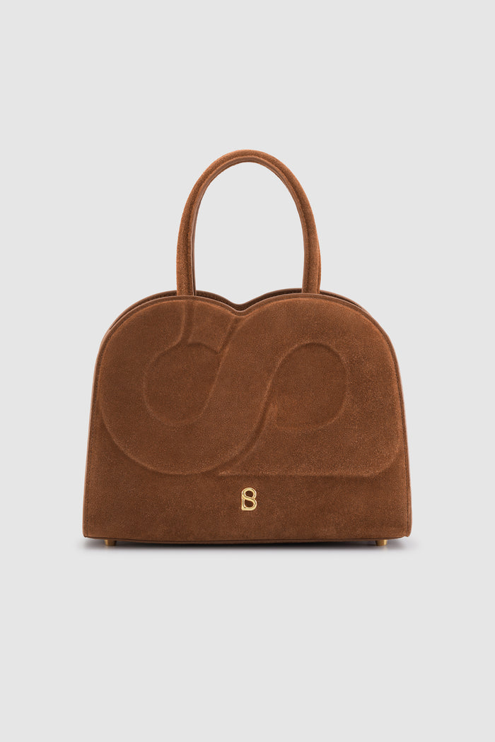 Joy Bag Medium - Suede Leather - Caramel