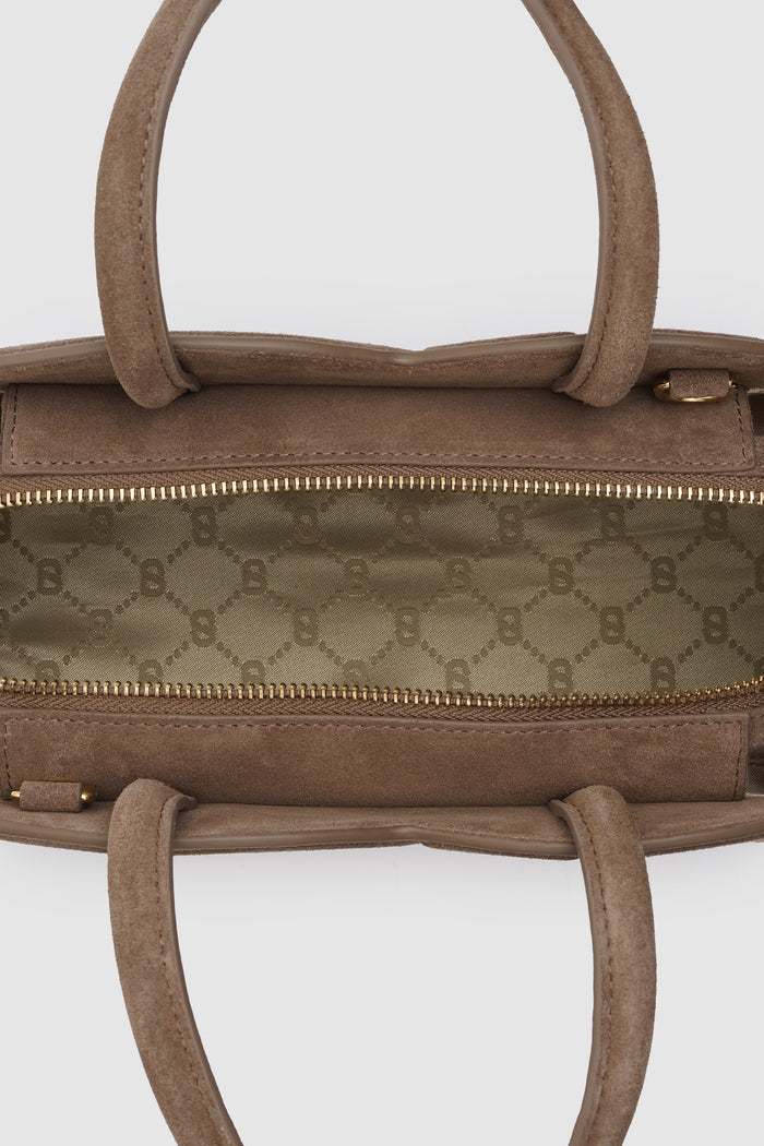 Joy Bag Medium - Suede Leather - Soil