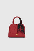 joy bag small in red by buttonscarves x the devil wears prada 2