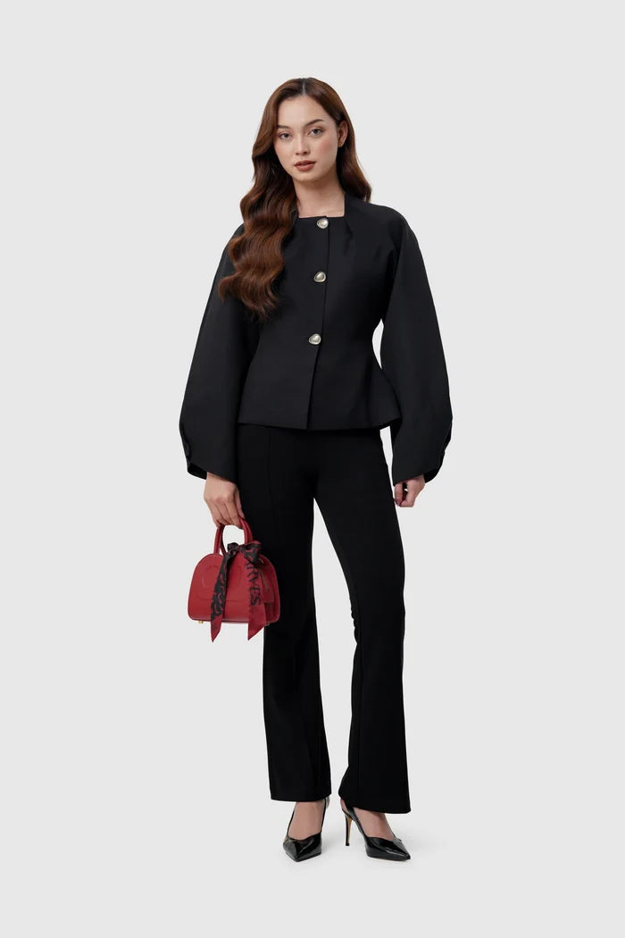 joy bag small in red by buttonscarves x the devil wears prada 2 hand carried style