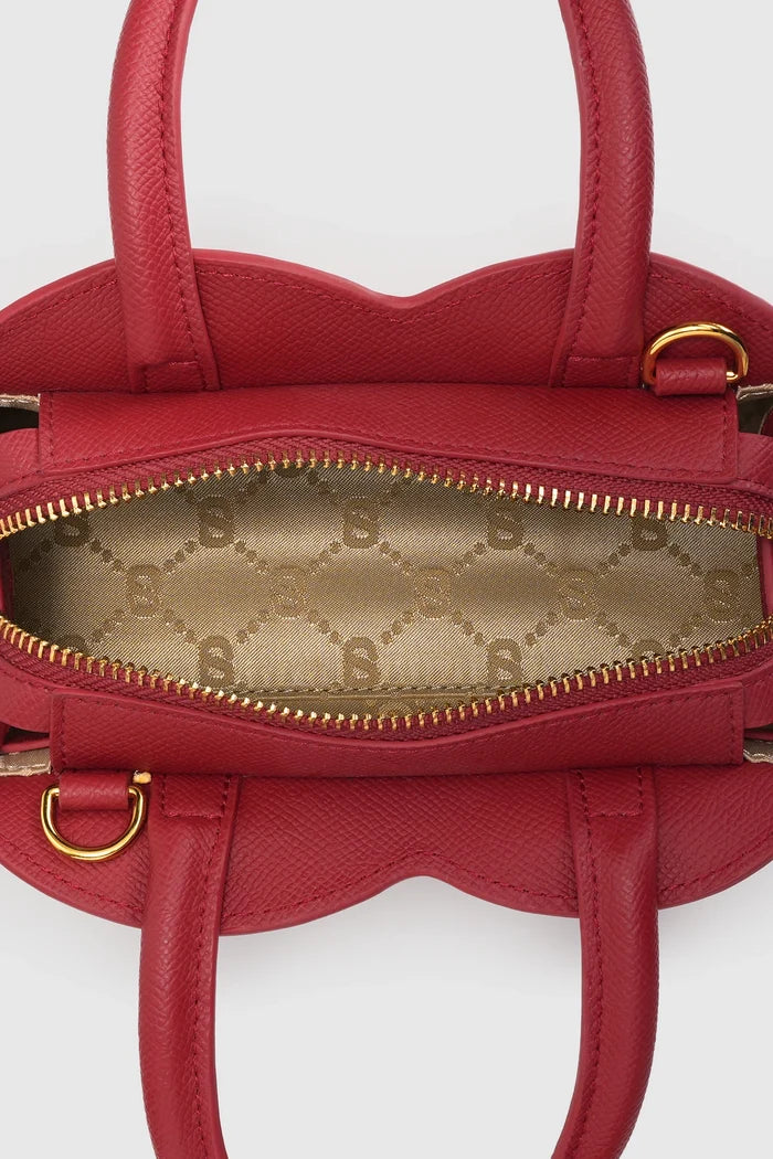joy bag small in red by buttonscarves x the devil wears prada 2 interior compartment