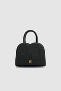 joy bag small with saffiano leather in black by buttonscarves