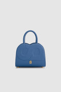 joy bag small with saffiano leather in bluebell by buttonscarves