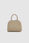 joy bag small with saffiano leather in clay by buttonscarves