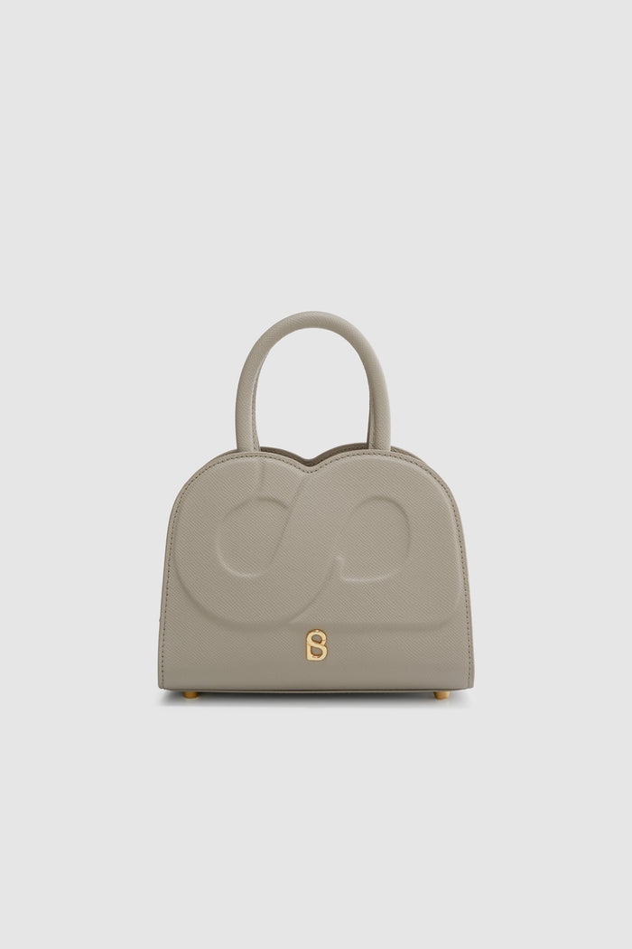 joy bag small with saffiano leather in creta by buttonscarves