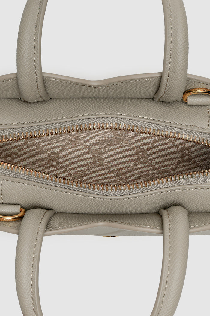 joy bag small with saffiano leather in creta by buttonscarves interior compartment