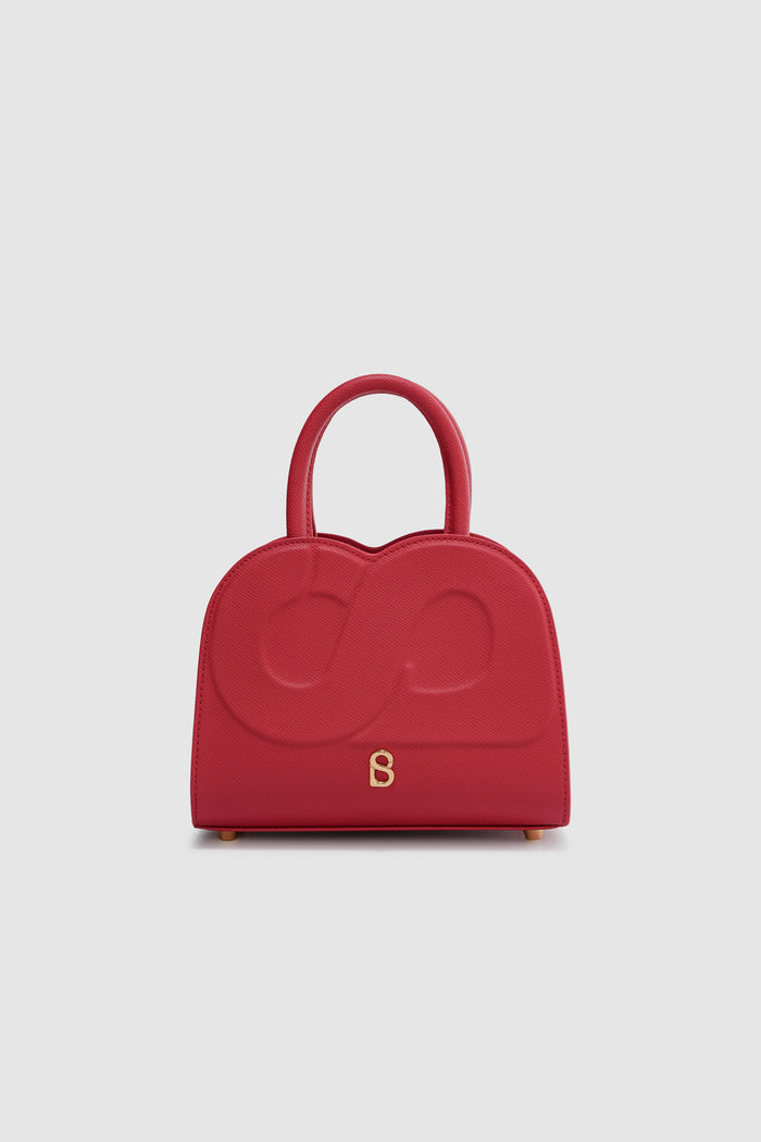 joy bag small with saffiano leather in lacca by buttonscarves
