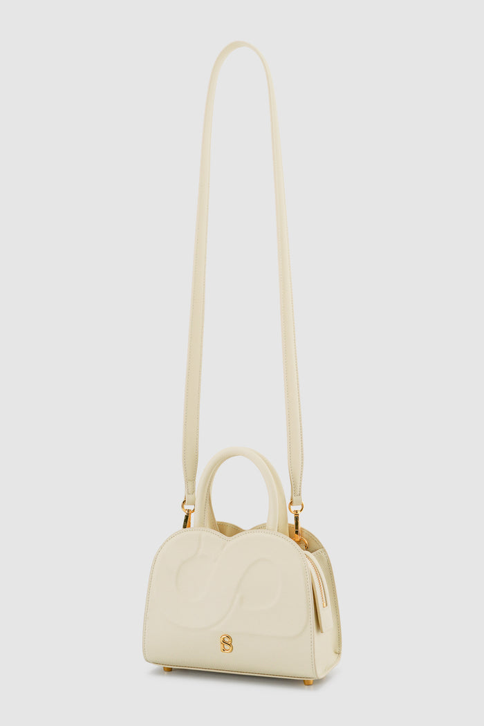 joy bag small with saffiano leather in lamb by buttonscarves with detachable strap