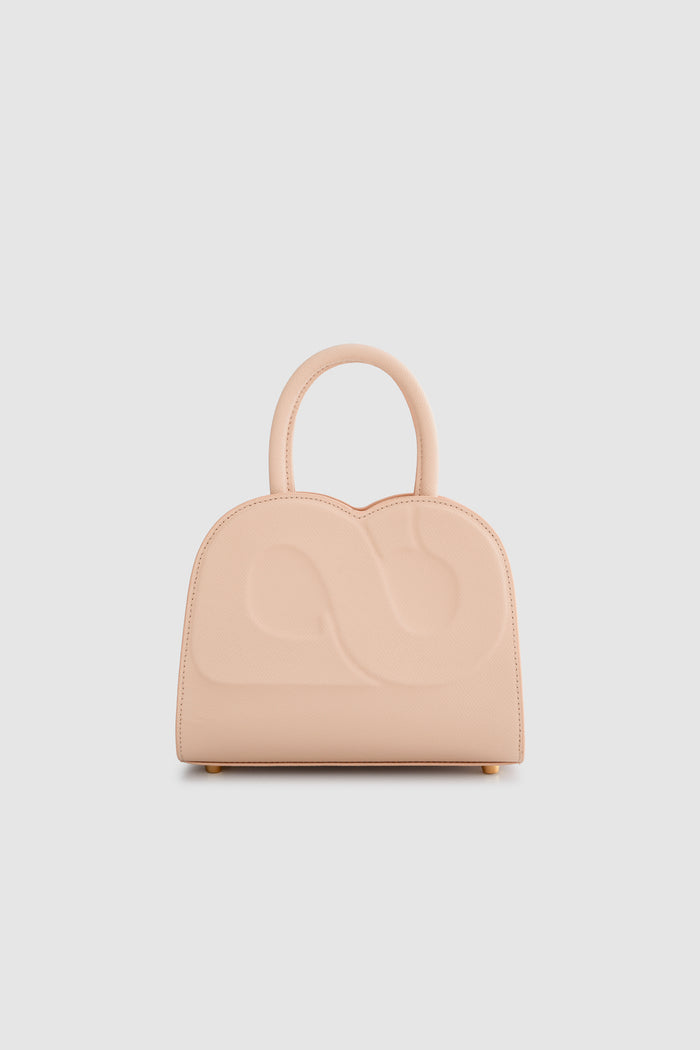 joy bag small with saffiano leather in seaside by buttonscarves back view