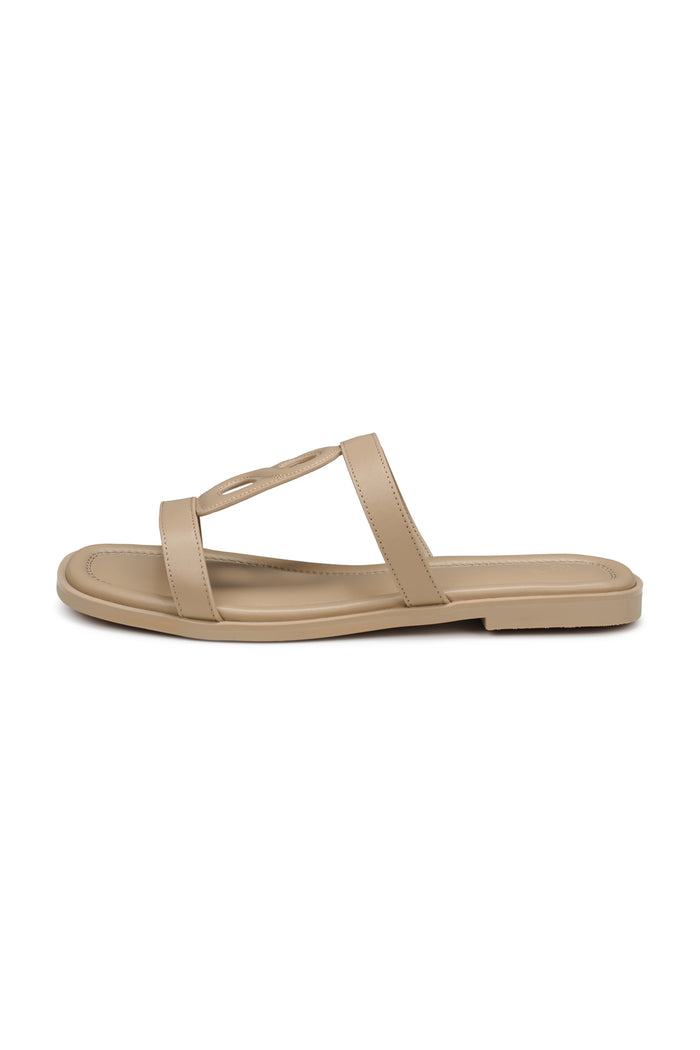 kefi 2.0 sandal in hazelnut by buttonscarves side view